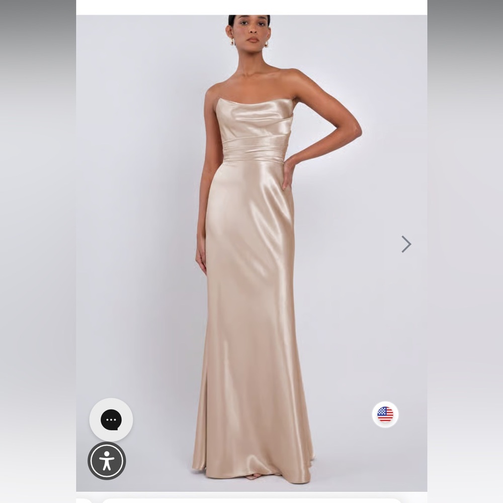 Jenny Yoo Corinne Petal Backless Dress